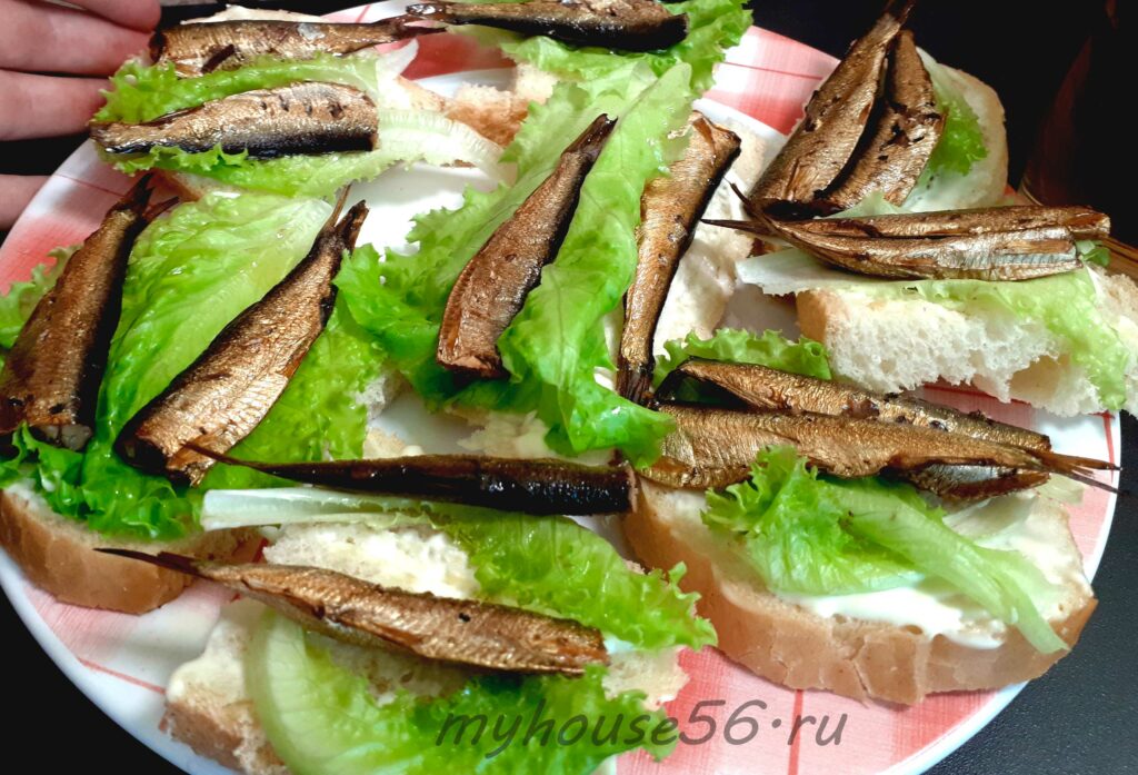 бутерброд зеленый листовой салат