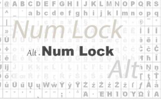 как быстро использовать Нумлок символы напечатать текст Num Lock